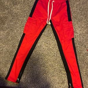 Fashion Nova, red Travis pants, medium